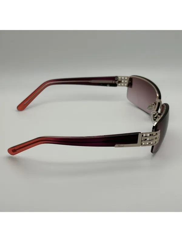 Fossil Women's Rimless Sunglasses with Purple Gradient Lenses and Ombre Arms - Image 10