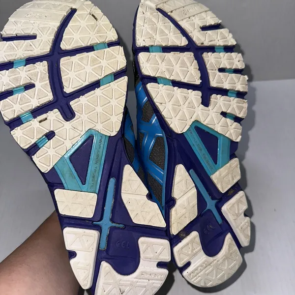 ASICS EXCEL33 2 Shoes Womens 9.5‎ Gray Blue Mesh Running Athletic Sneakers T365N - Image 9