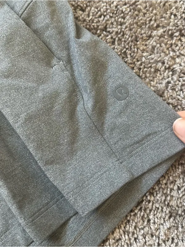 Lululemon Women’s Grey Drawstring Athletic Shorts - Image 2