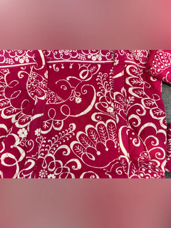 BUNDLE: Vera Bradley Pink Floral Quilted Tote with Matching Pouches - Image 3