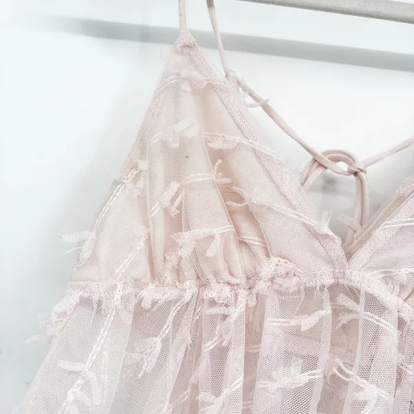 Urban Outfitters Womens‎ Tabatha Lace 3D Bow Coquette Babydoll Cami Pink Size XS - Image 3