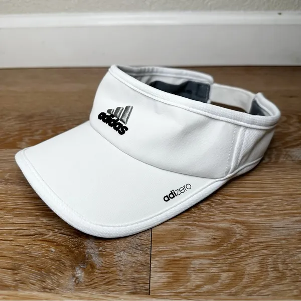 Adidas Unisex Adizero Climacool White Athletic Performance Visor Hat, OS - Image 3