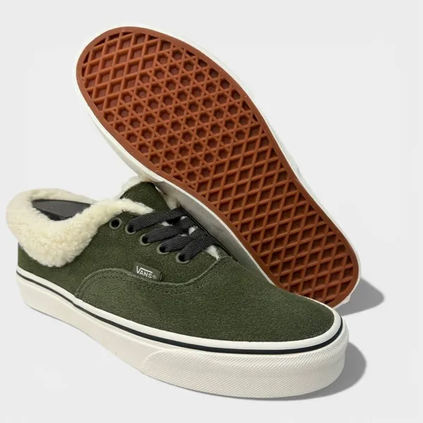 Vans Authentic Sherpa Mule Grape Leaf Green Suede Men 7 Women 8.5 VN000CP4KCZ - Image 7