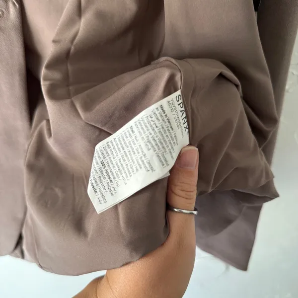 Spanx The Perfect Blazer Women’s M Brown Stretch‎ Jacket Career NWT - Image 4