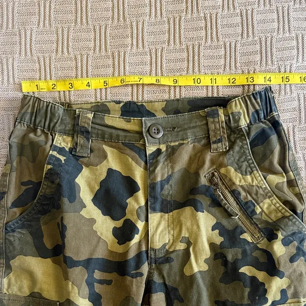 Women’s Camouflage Cargo Pants - Green Camo - Image 7