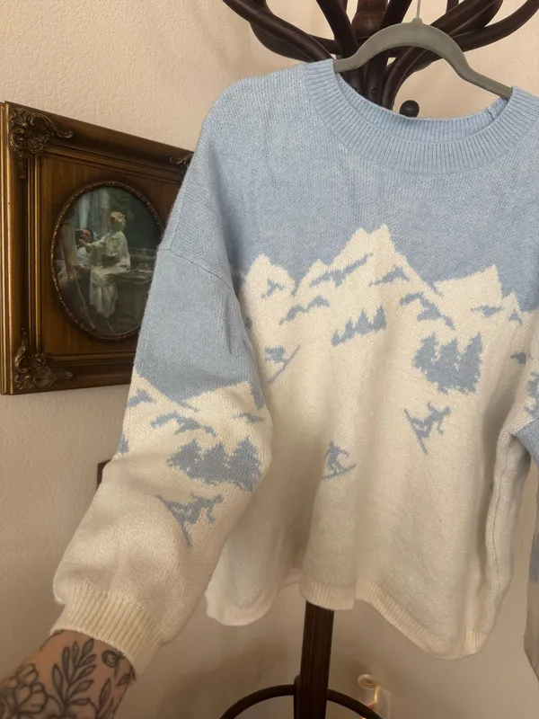 Unique Loft Ultra Soft Ski Mountain Sweater - Image 2