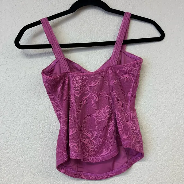Free People High Standards Floral Lace Cami in Dahlia Mauve Size XS NWT - Image 5