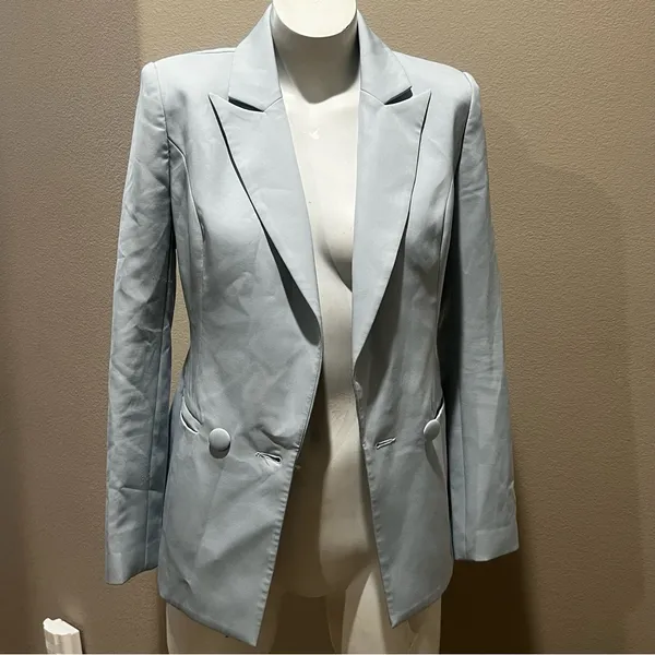 Meshki light  blue button up blazer - Image 2