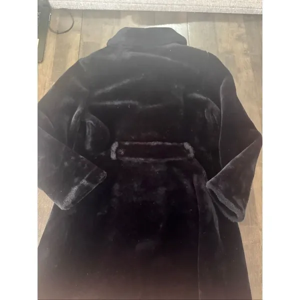 PENNEY’S - Vintage 60s Arctic Treasure Simulated Faux Black Fur, Fits Womens Sma - Image 4