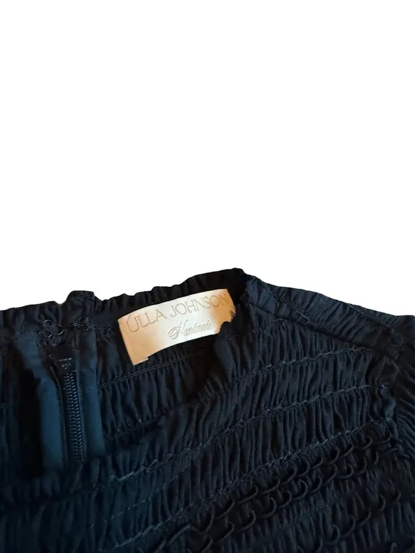Ulla Johnson Black Smocked Tiered Ruffle Long Sleeve Nadia Dress Size 0 Women's - Image 5