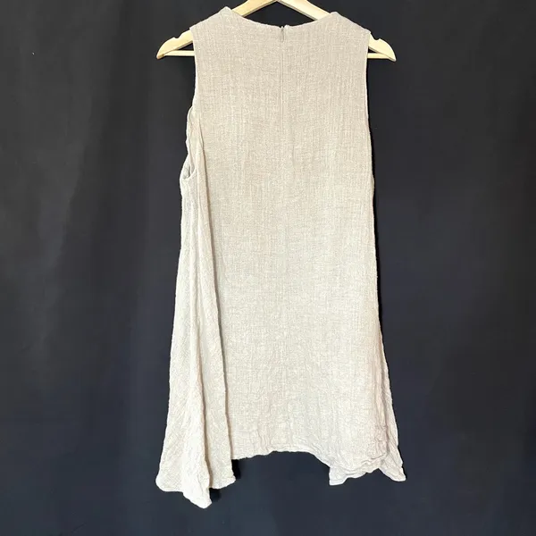 Zara a-line sandy sleeveless knee-length dress women's size XL summer boho flowy - Image 7