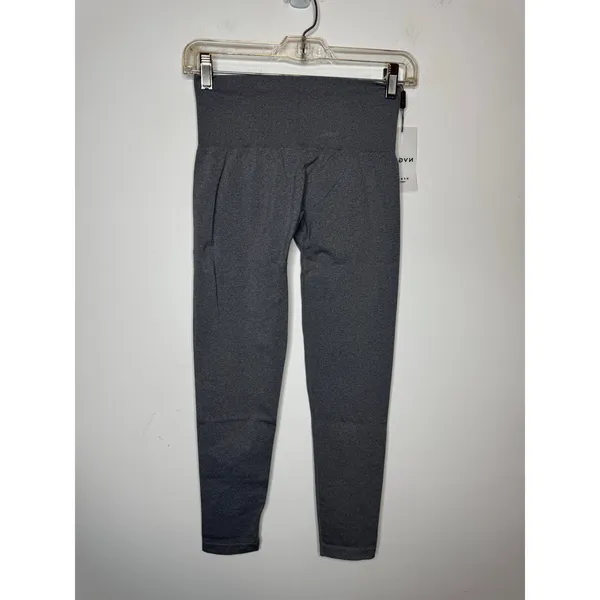 NVGTN Grey Seamless High Waist Contour Leggings Size S Gym Workout Yoga Pants - Image 3