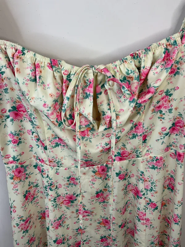 Floral Puff Sleeve Maxi Dress - Image 10