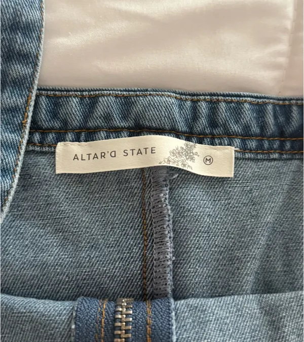 Altar'd State Denim Romper - Image 2