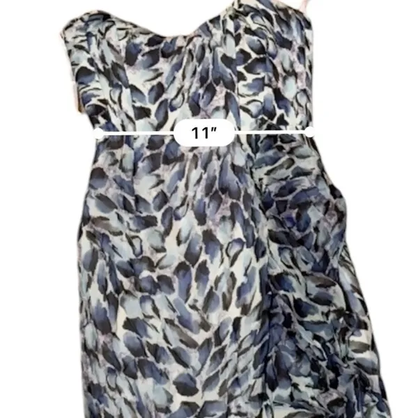 RTR Katie May Baby Cakes Off White & Blue Printed Strapless‎ Maxi Dress Sz S - Image 14