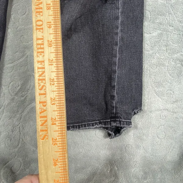 Abercrombie & Fitch 90s Ankle Straight Jeans Womens Sz 4‎ Ultra High Rise Rips - Image 11