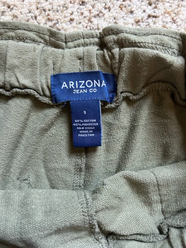 Arizona Jeans green linen shorts - Image 3