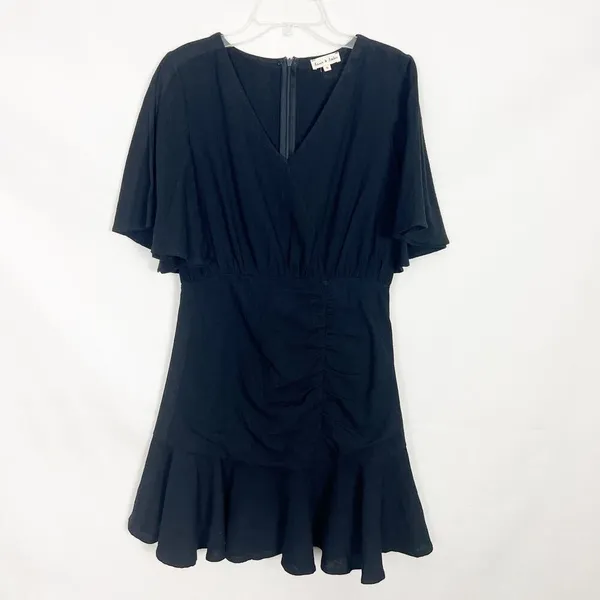 Aaron & Amber Dress Womens Small Cotton Chic Coquette Party Beachy Night Out - Image 2