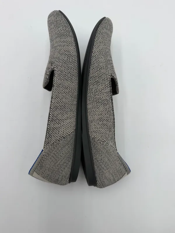Rothy’s Women’s Size 8 Gray Knit Loafers Flats Blue Stripe Washable Shoes - Image 8