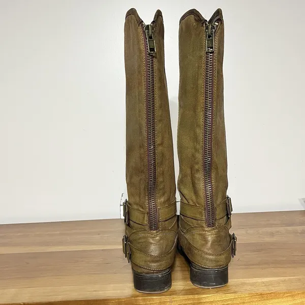Madden Girl Knee High Campuswc‎ Riding Boots Tan Women's Size 7.5M - Image 6