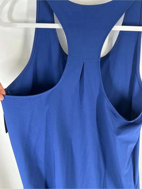 Backcountry On The Go Dress Blue Racerback Active Dress Size L - Image 7