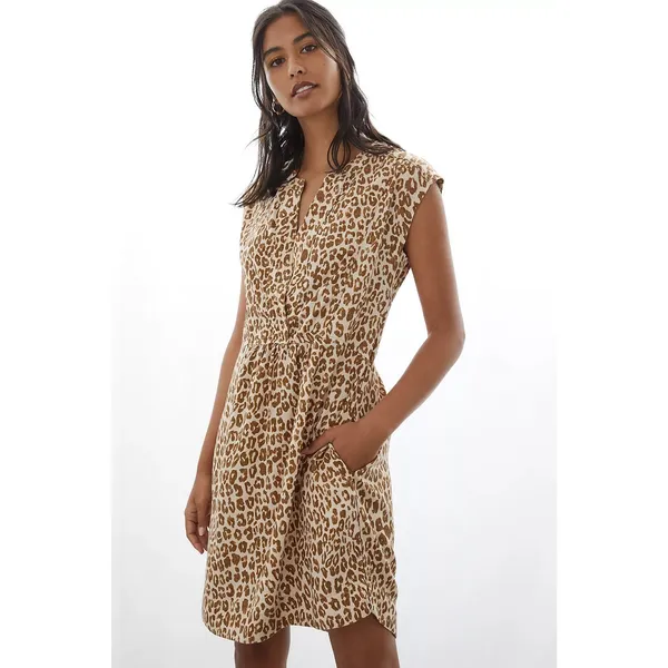 Pilcro Small Anthropologie Zahar Leopard-Print Tunic Dress - Image 2