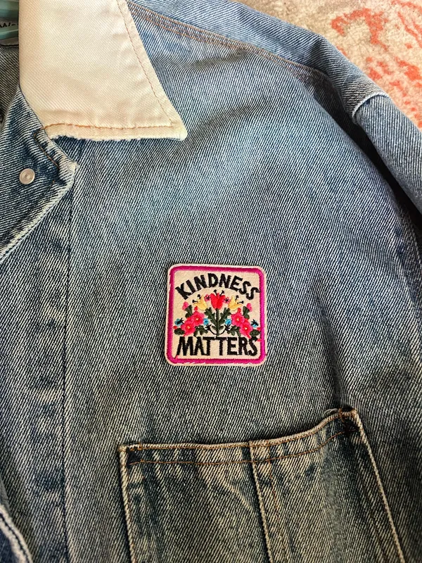 Vantage Denim jacket #kindnessmatters Blue Size M - Image 2