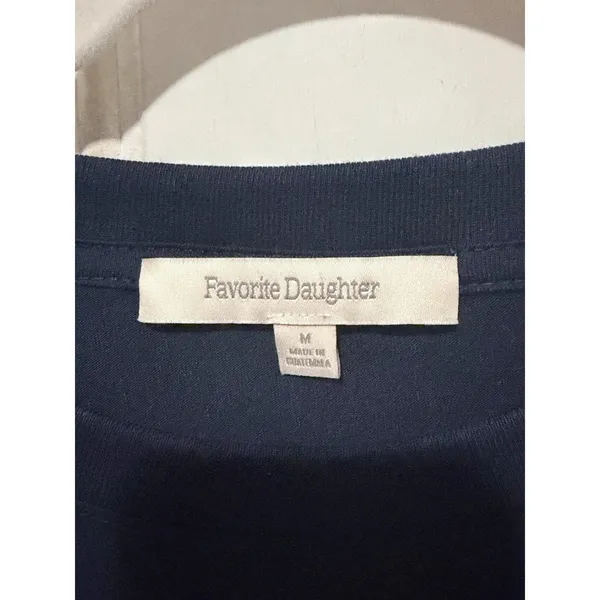 Favorite Daughter Favorite Grandma Graphic Tee Navy Blue Short Sleeve Medium - Image 3
