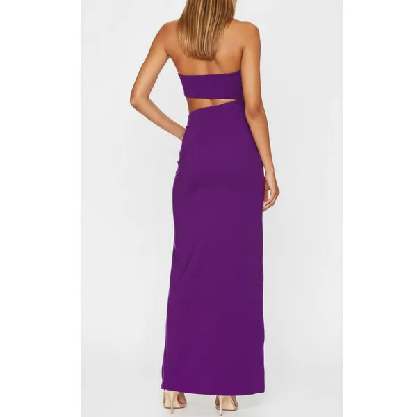LOVERS + FRIENDS Montrose Strapless Cut-Out Maxi Dress, Purple, Large - Image 6