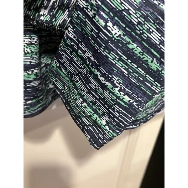 Nike Pro Dri-FIT Warm Womens M Quarter Zip Pullover Blue Green Linear NWT - Image 5