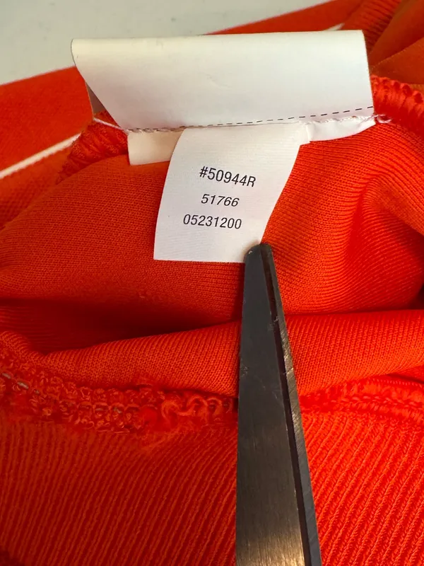SPANX air essentials pique straight track pants in poppy size medium sporty work - Image 3