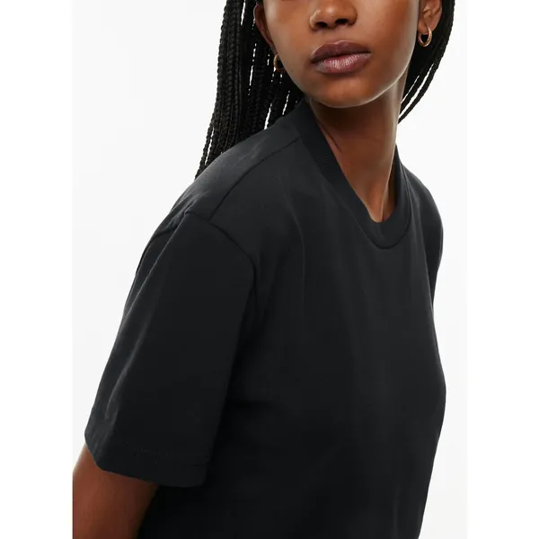 Aritzia TNA Alpha Black Scoop Neck Short Sleeve Pullover Tee T Shirt Top Size M - Image 4