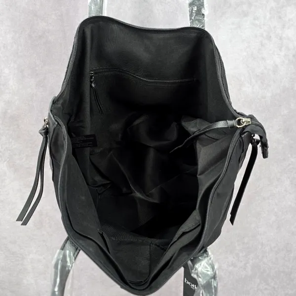 Botkier Bond Nylon Black Zipper Tassel Large Tote Purse‎ Shoulder Bag - Image 4