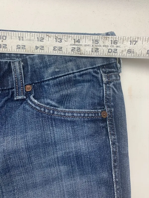 7 for all man kind size 29 A Pocket Women’s Flared Denim Jeans Blue - Image 4