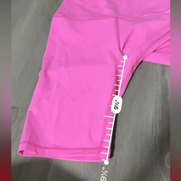 CRZ YOGA Light Purple Pink High Rise Yoga Shorts 9.5" Inseam Sz‎ M NEW - Image 7