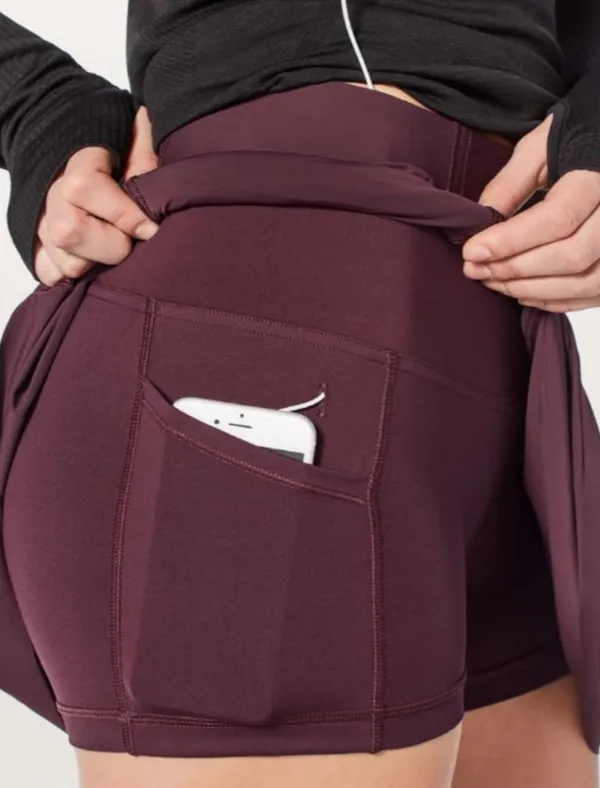 Lululemon Lost In Pace Skirt (Tall) 15" Dark Adobe' (Plum) - Image 7