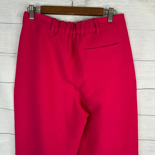 Old Navy Women M Berry Pink Taylor Wide Leg Trouser Extra High Rise Workwear - Image 3