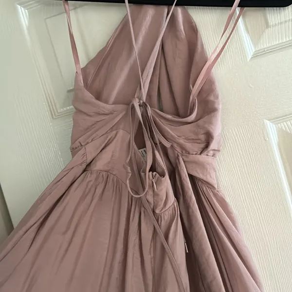 Selfie Leslie: ATHENA HIGH SPLIT MAXI DRESS MAUVE - Image 5