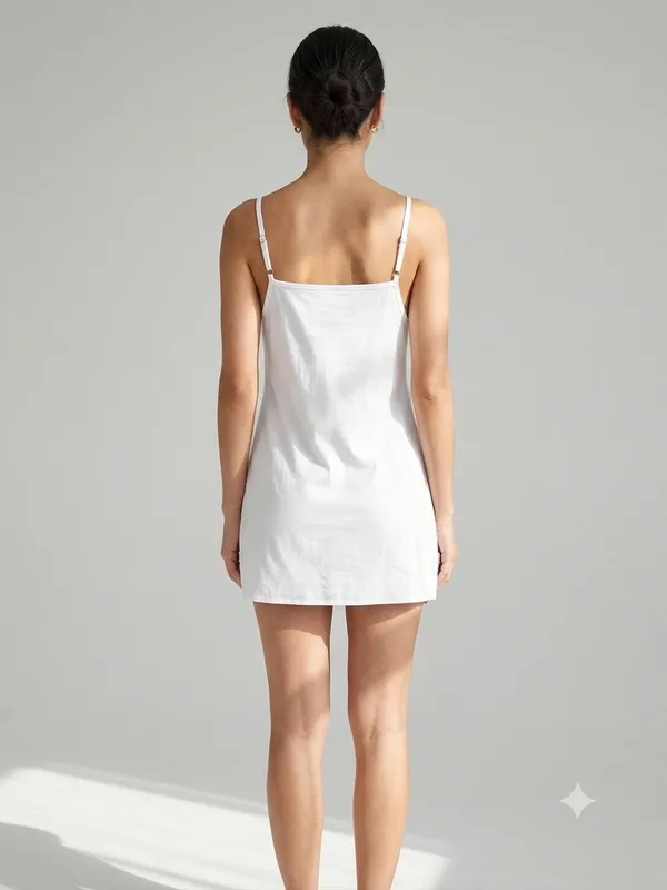 NWT Exquisite Free People V-Neck Mini Cami Tunic Off white S - Image 2