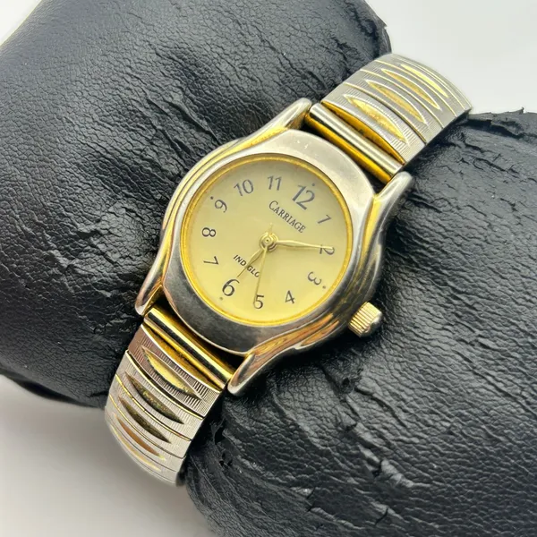 Vintage Carriage by Timex Indiglo Women’s Quartz Watch Working New Battery - Image 2