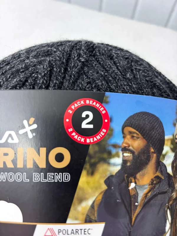 Bula‎ Merino Wool Polartec Fleece Band Liner Unisex Rib Knit Beanie Set of 2 - Image 8