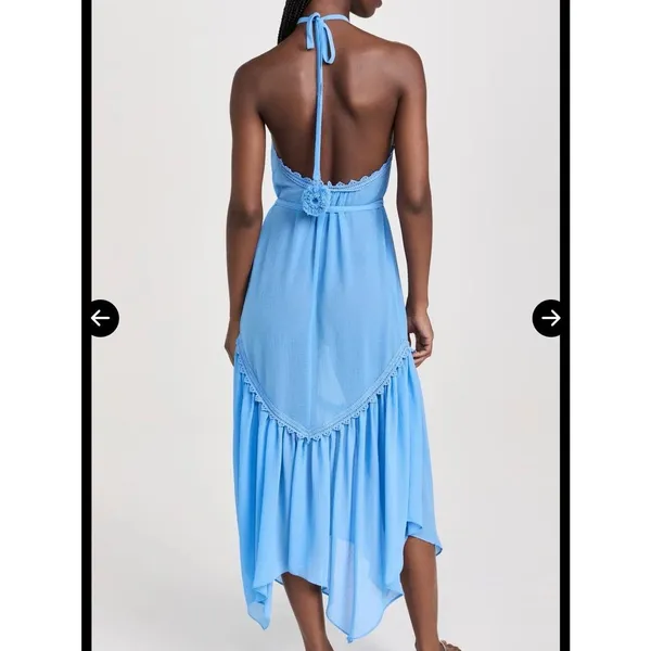 Ramy Brook Blue Halter Maxi Dress - Image 10