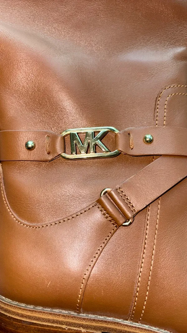 Michael Kors Kincaid Luggage Brown Knee High Riding Boots - Image 10