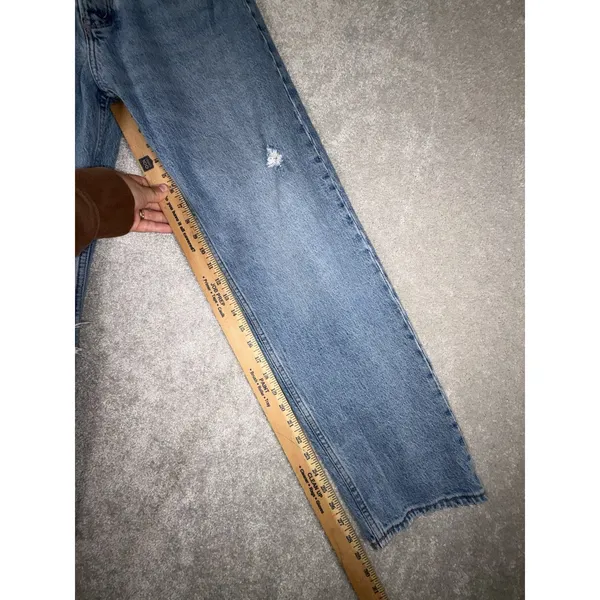 Abercrombie & Fitch Women's Jeans 28/6r The Dad High Rise Button Fly Distressed - Image 7