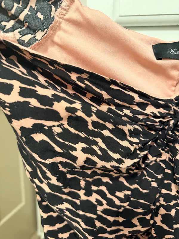 Pink Leopard Print Mini Dress Size XS - Image 3