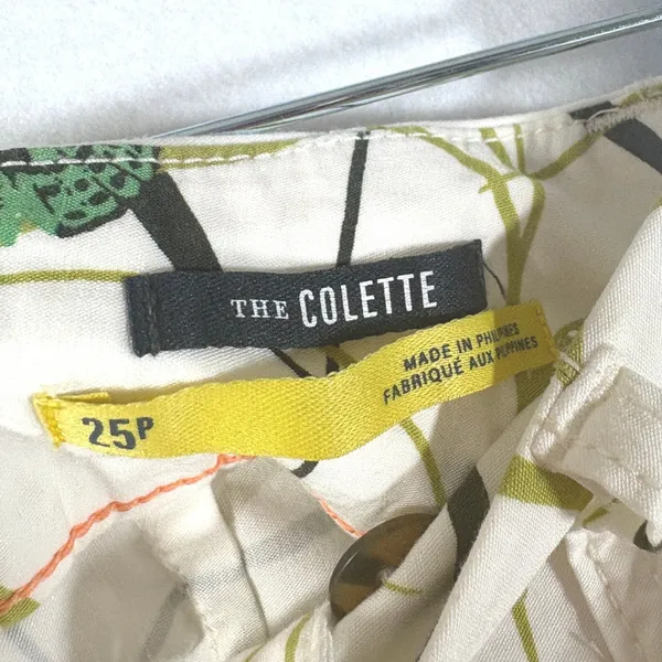 Anthropologie Maeve The Colette Butterfly Print Wide Leg Cropped Pants 25P - Image 3