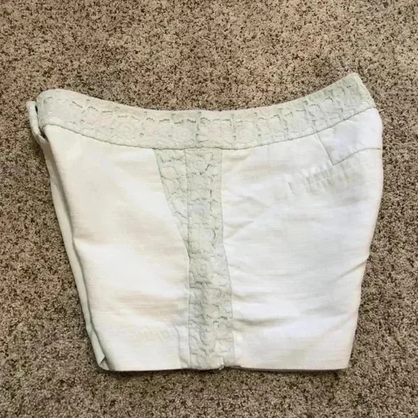 LOFT White Lace Trim‎ Shorts—6 - Image 7