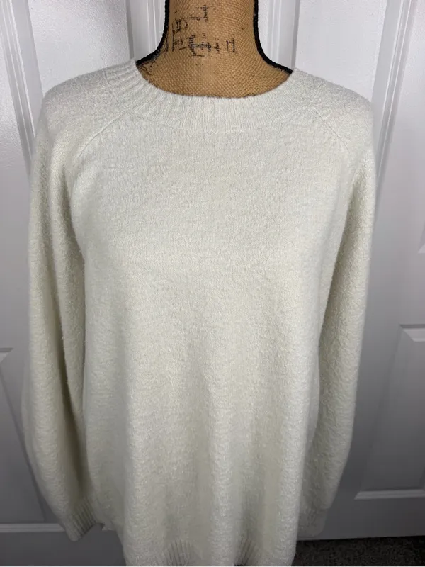 AYR The Big Really Tired Sweater Ivory Organic Cotton Size L NWOT - Image 3