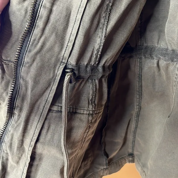 Free People Not Your Brothers Surplus Olive Green Jacket Size Medium - Image 8