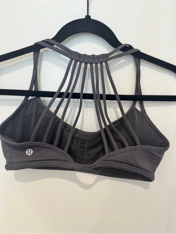 Lululemon Sports Bra- Charcoal Gray - Image 2